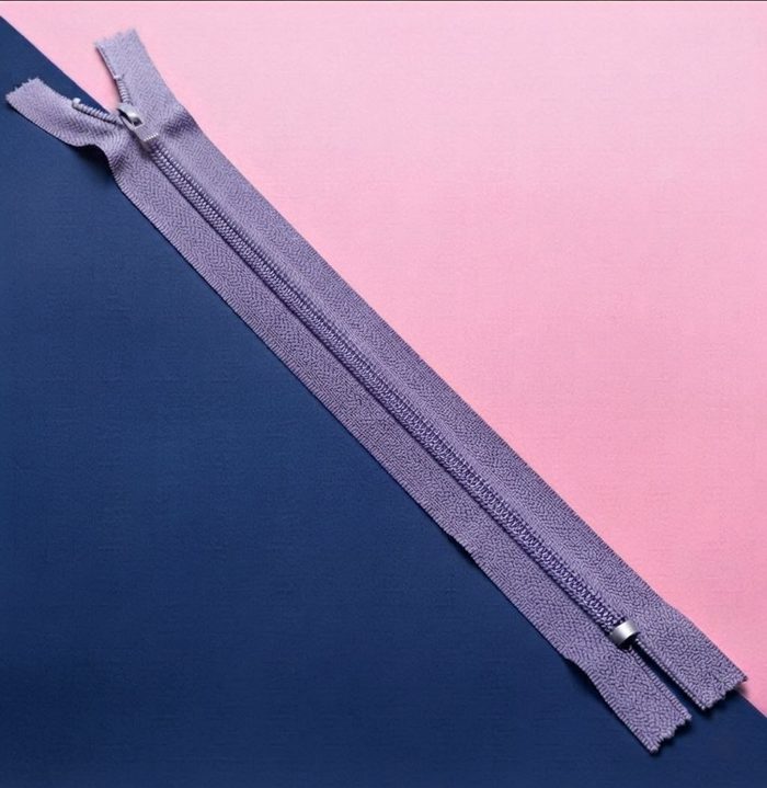 Cierre Plastico 30cm Lila