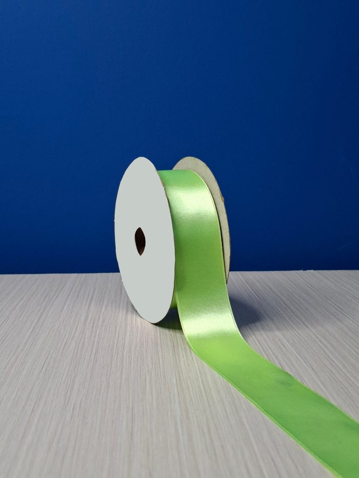 Cinta Raso #9 Verde Citrico 048 Rollo 23mts