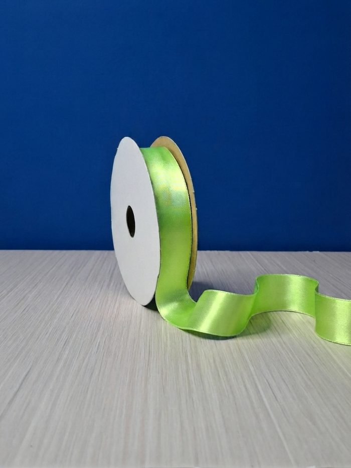 Cinta Raso #5 Verde Citrico 048 Rollo 23mts