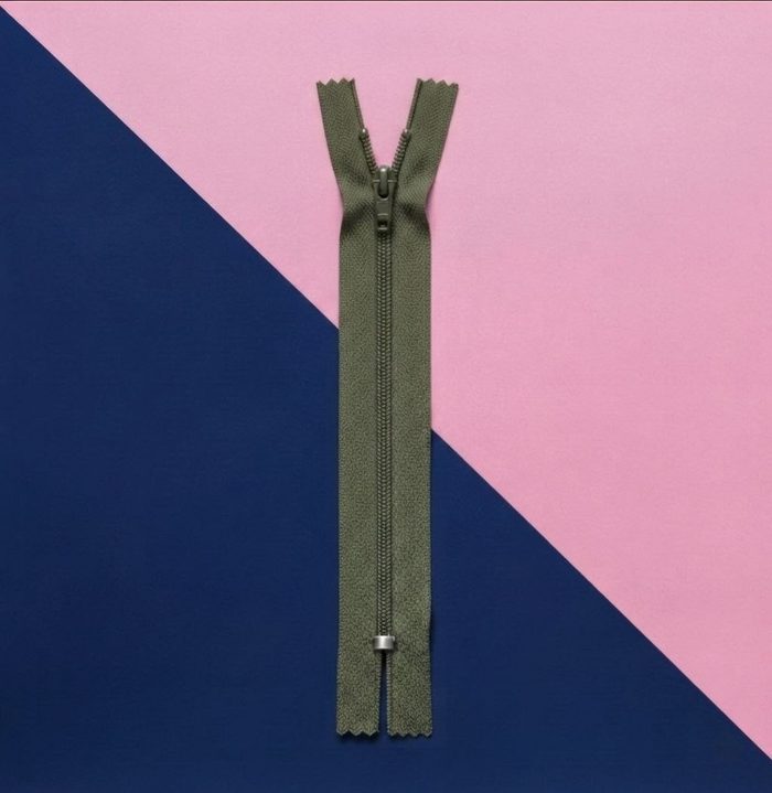 Cierre Plastico 20cm Verde Romance