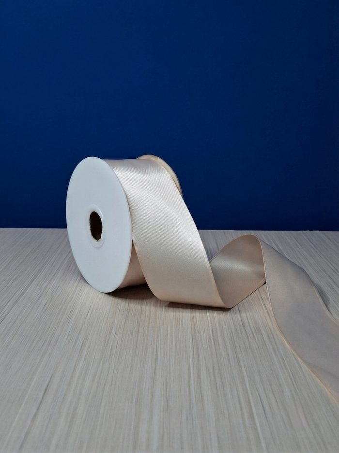 Cinta Raso #12 Beige 050 Rollo 25mts