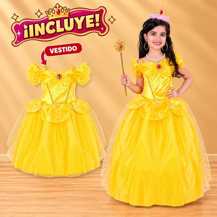 Disfraz Princesa Dorada Talla - 12