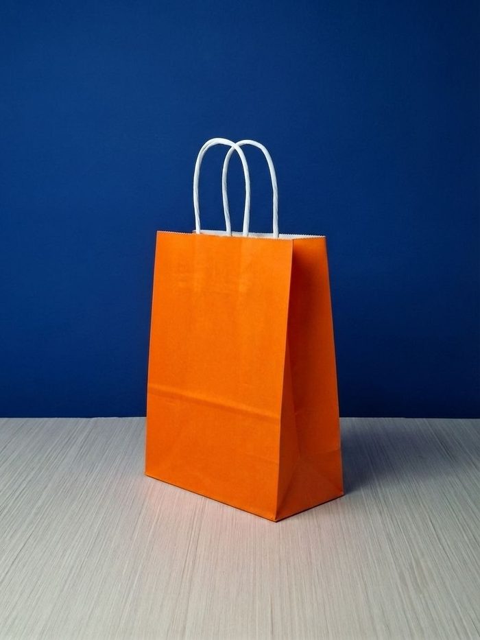 Bolsa Kraft Pequeña - Naranja