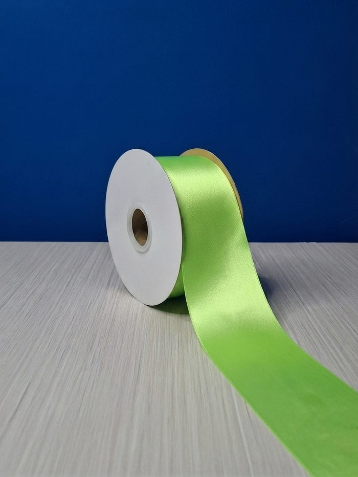 Cinta Raso #22 Verde Citrico 048 Rollo 23mts