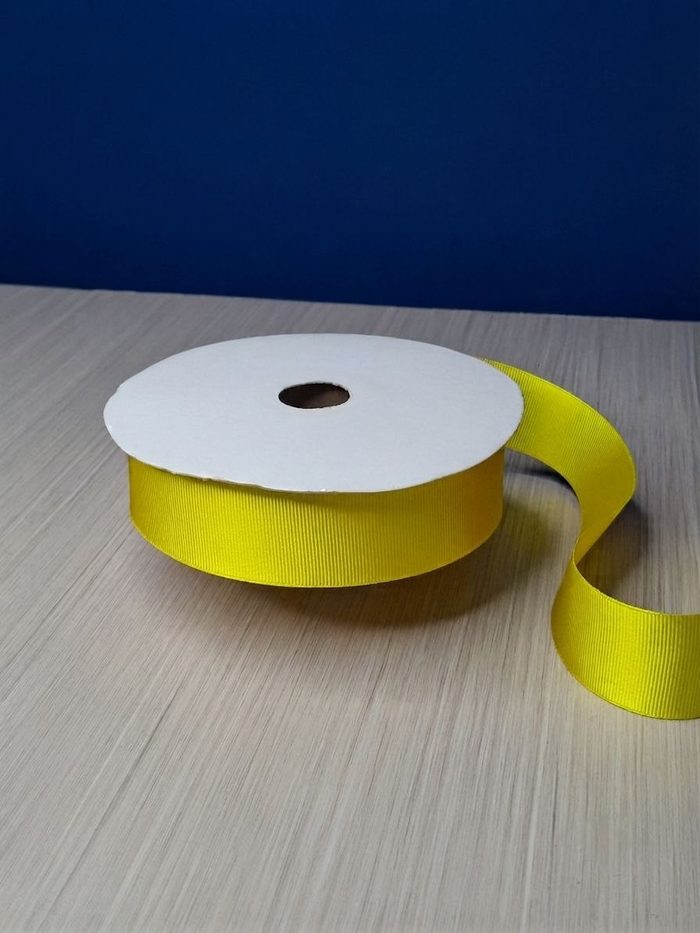Cinta Gros #9 Amarillo Sol 012 Rollo 46mts
