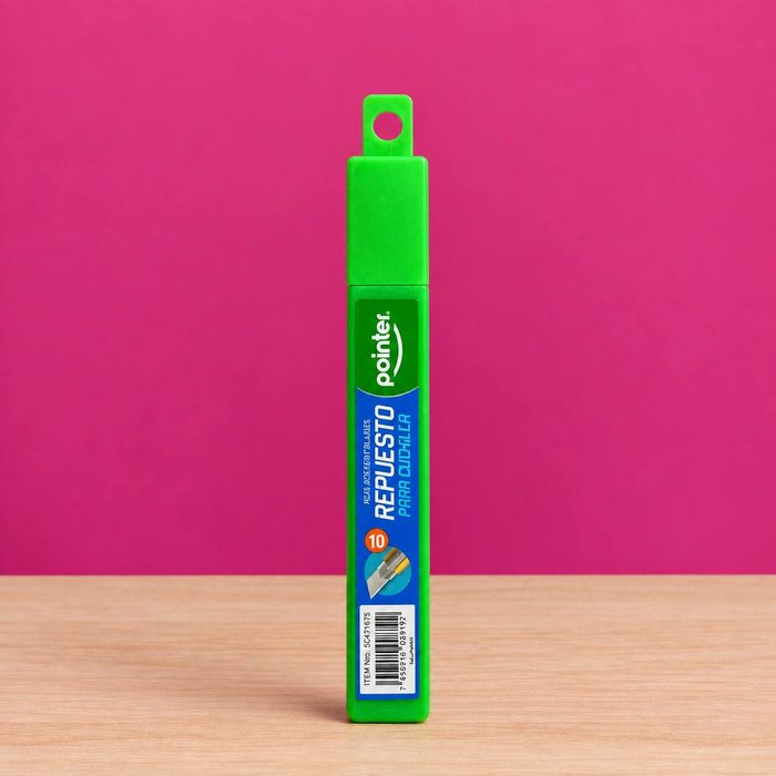 Repuestos De Cuchilla 9x80mm Pointer Paq. 10und