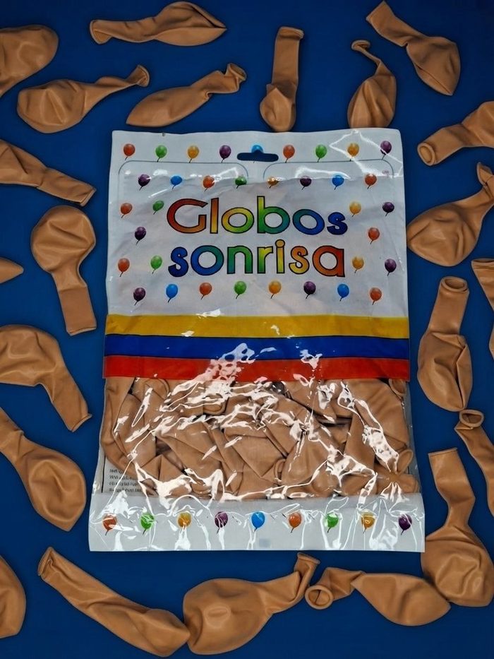 Paquete De Globos Sonrisa - Caramelo