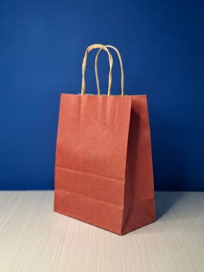 Bolsa Kraft Mediana - Vinotinto