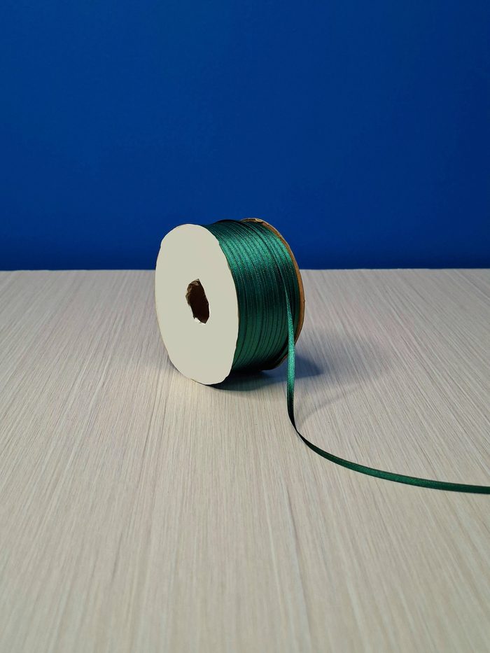 Cinta Raso #0 Verde Musgo 007 Rollo 92mts