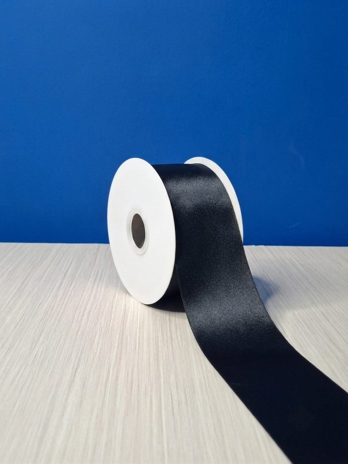 Cinta Raso #22 Negro 070 Rollo 23mts