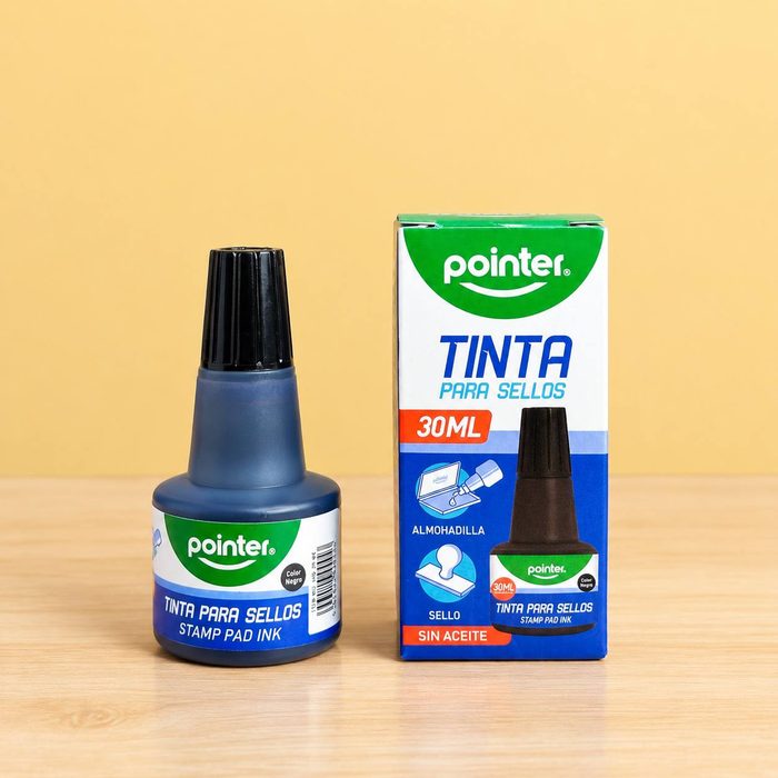 Tinta Para Sellos Pointer Negro - 30ml