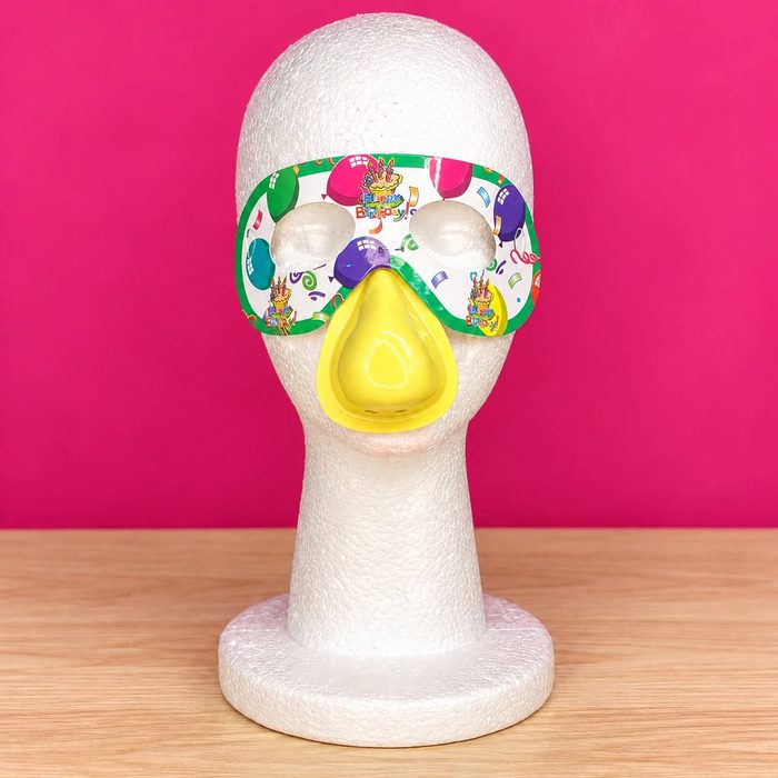 Antifaz de Cartón Mod Payaso C/Nariz (Todos los Colores)