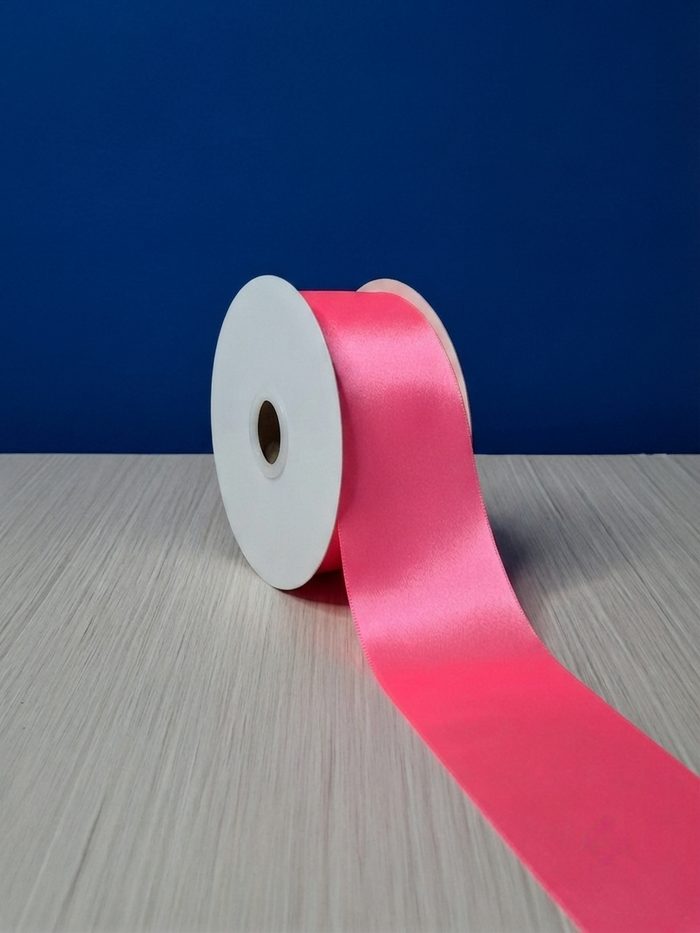 Cinta Raso #22 Rosado Fluorescente 069 Rollo 23mts