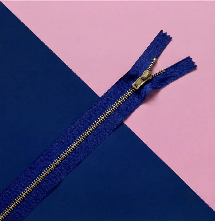 Cierre Metal Fino 15cm Azul Royal