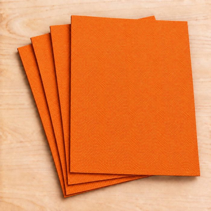 Foami Texturizado Naranja - Serpiente