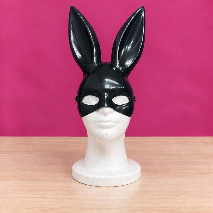 Antifaz Conejo Playboy - Negro