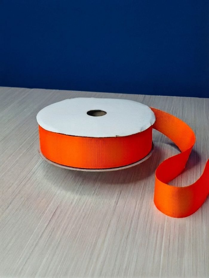Cinta Gros #9 Naranja Fluorescente 034 Rollo 46mts