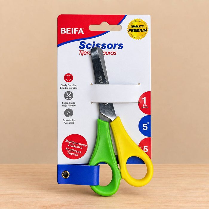Tijera Punta Roma Beifa Escolar 5"