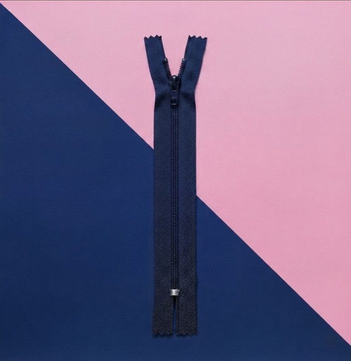 Cierre Plastico 20cm Azul Marino