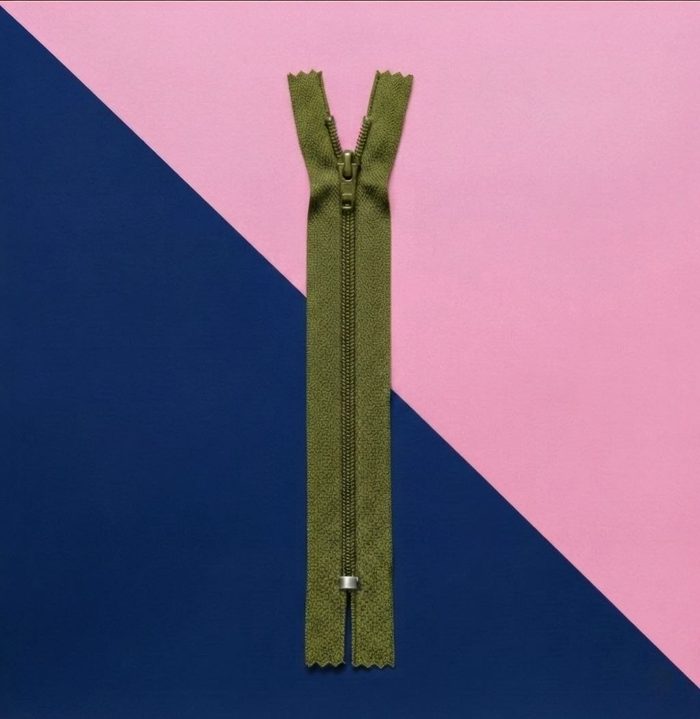 Cierre Plastico 20cm Verde Aceituna