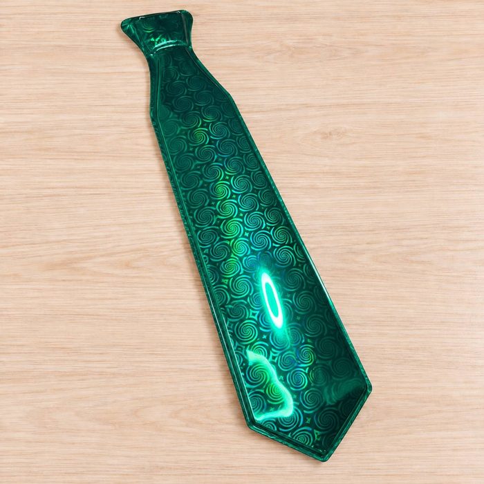 Corbata Larga Metalizada - Verde