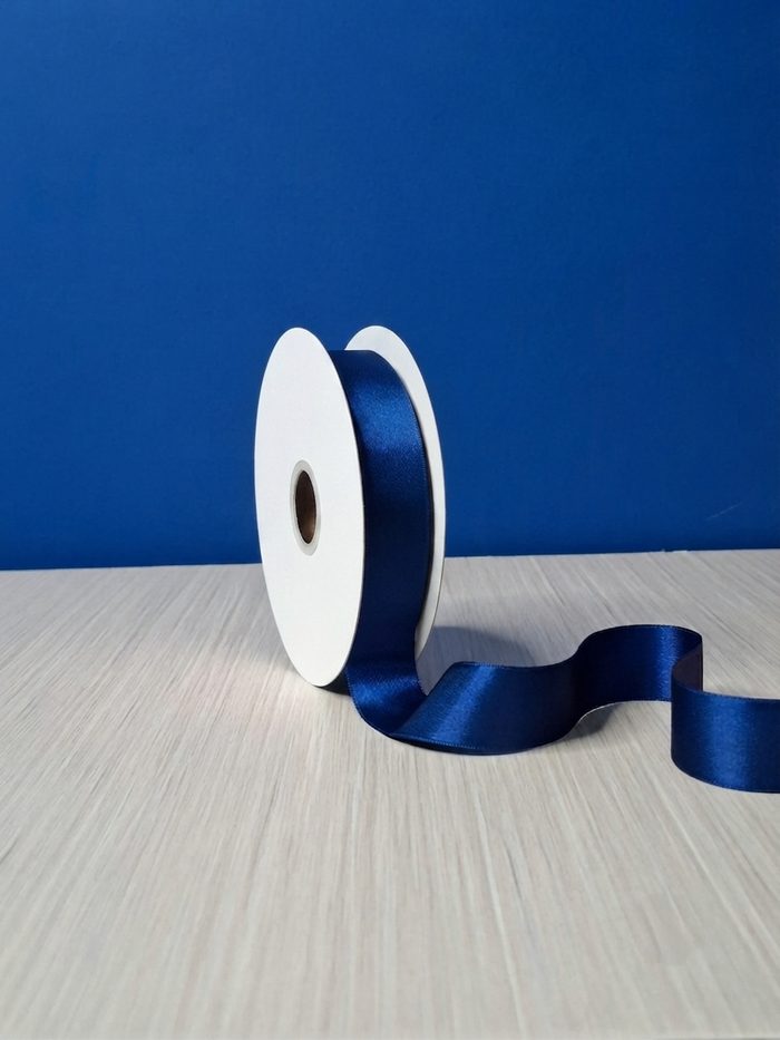 Cinta Raso #5 Azul Marino 026 Rollo 23mts