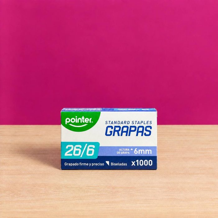 Grapas Estandar Escolar 6mm Pointer