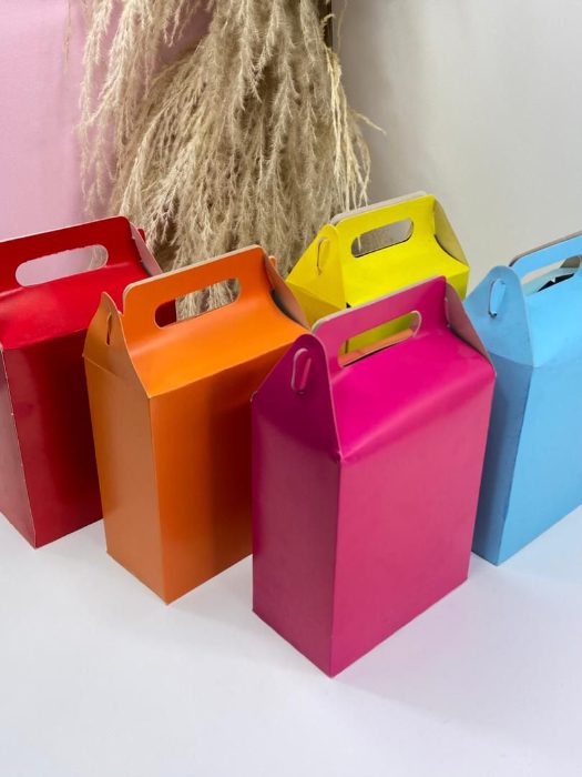 Cajas Tipo Lonchera Unicolor Grandes Cjeg