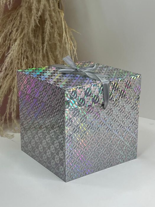 Cajas De Regalo Metalizada 22x22