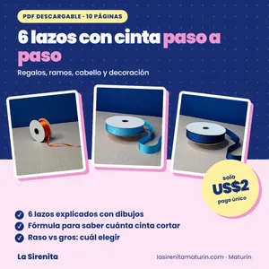 Guía Pdf: 6 Lazos con Cinta Paso a Paso