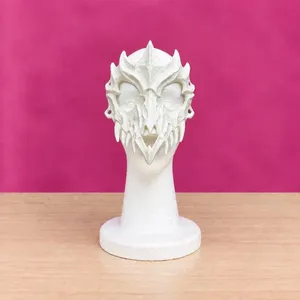 Antifaz Esqueletico Fosil Blanco