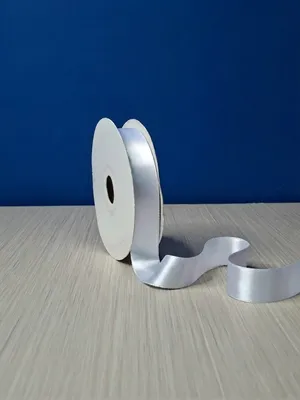 Cinta Raso #5 Blanco 001 Rollo 23mts